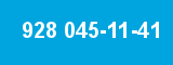 928 045-11-41 928 045-11-41